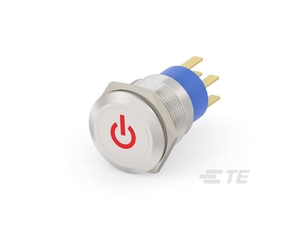 TE Connectivity 4-2213766-6 belyst tryckknappsbrytare