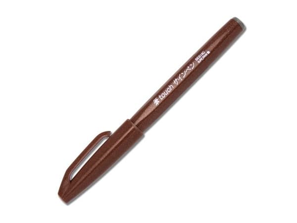 Pentel SES15C-E, Brun, Brun, Rund, Vattenbaserat bläck, 1 styck