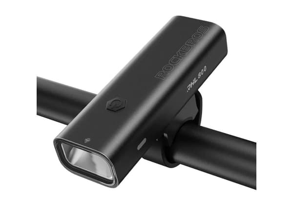 Rockbros frontlykt 24710012001 800 lm + USB-C - USB-A-kabel - sort