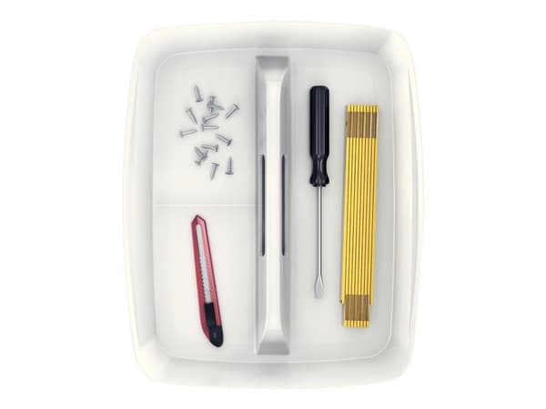Leitz MyBox - Lagringsboxfack - 3 utrymmen - vit