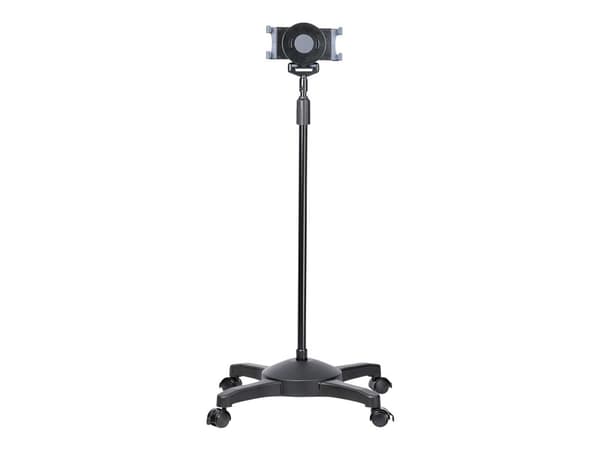 StarTech.com Mobile Tablet Stand w/ Lockable Wheels, Height Adjustable Cart, Universal Rolling Floor Stand for Tablets from 7-11in, Portable Tablet...