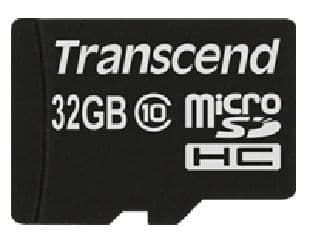 Transcend - Flashminnekort (microSDHC til SD-adapter inkludert) - 32 GB - Class 10 - microSDHC