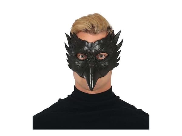 Sort ugle maske