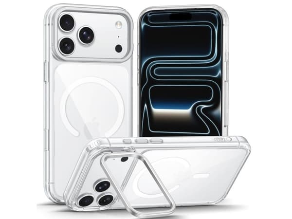Podstawka 4kom.pl TECH-PROTECT MAGSTAND MAGSAFE CC IPHONE 17 PRO MAX / 18 PRO MAX CLEAR