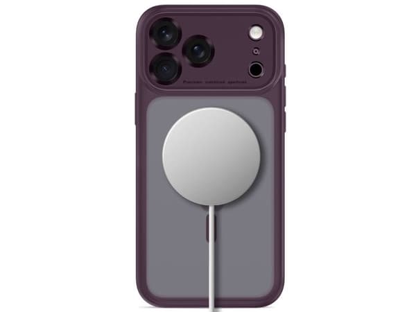 Tech-Protect MagPeak MagSafe CC Case for iPhone 18 Pro / 17 Pro - Dark Cherry Matte