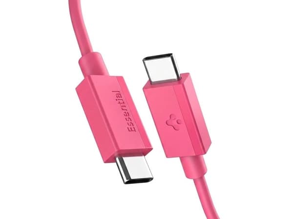 Spigen EB6010CC, 1 m, USB-C, USB-C, 0,48 Gbit/sek., Lyserød
