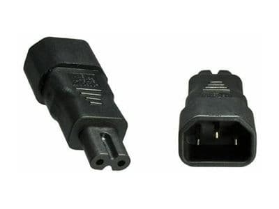 MicroConnect - Strømadapter - power IEC 60320 C7 til IEC 60320 C14