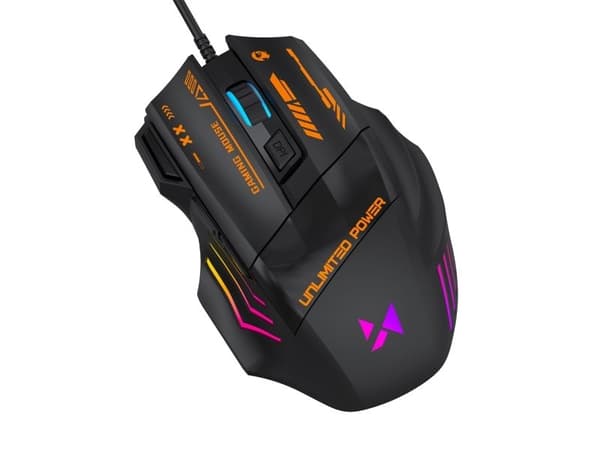 Wozinsky WMGK-1179W Wired Optical Gaming Mouse 7200 DPI with Backlight - Black