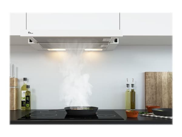 Hette Gemini III Hette for sentralventilasjon 60 cm. - Hvit