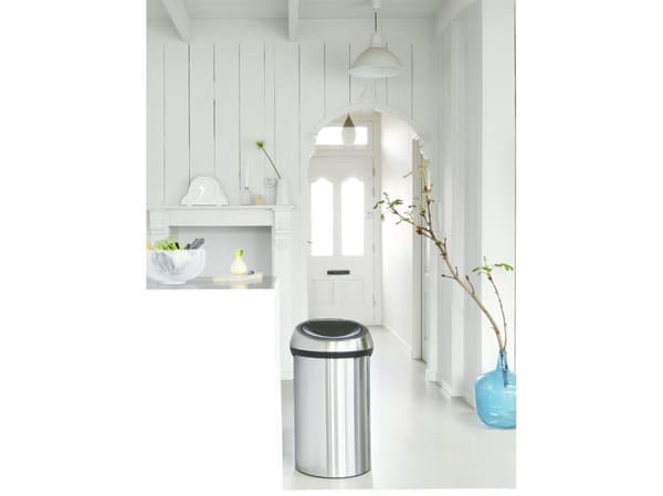 Skraldespand Touch Bin 60 ltr Mat stål,1 stk