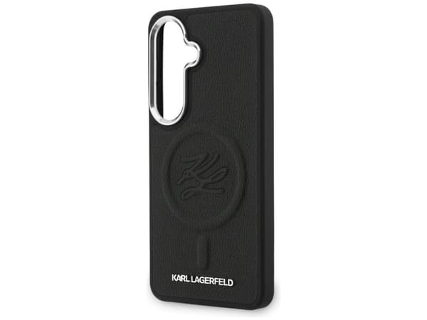 Karl Lagerfeld Embossed Ring Initials MagSafe Case for Samsung Galaxy S26+ - Black