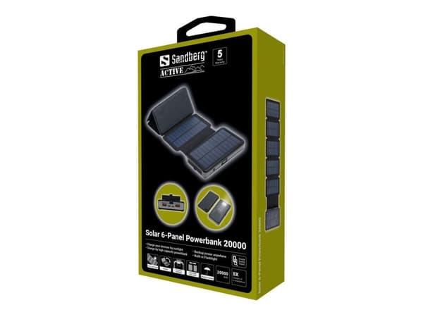 Solar 6-Panel Powerbank 20000