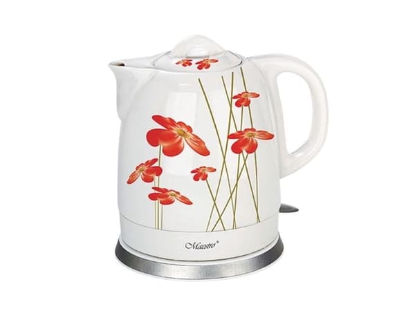 Maestro vattenkokare MR-066 – Röda blommor/Vit