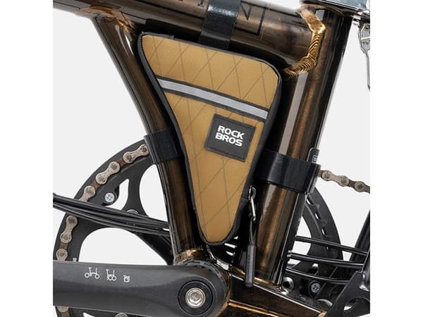RockBros triangulär cykelväska Rockbros för ram 0,3 l – brun