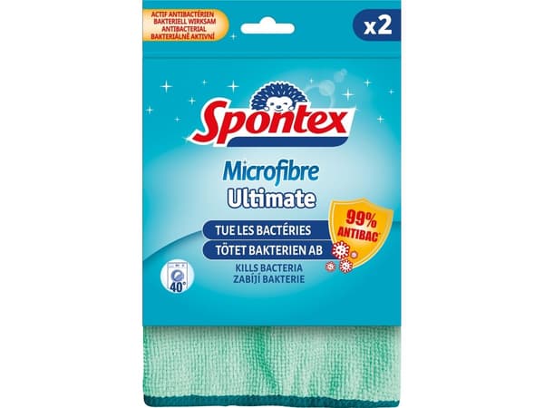 Spontex mikrofiberklut SpontexUltimate 2 stk