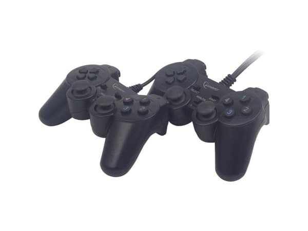 GEMBIRD JPD-UDV2-01 - Gamepad - 10 knapper - kabling (pakke med 2) - for PC
