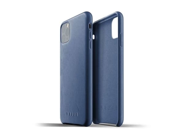 Mujjo Leather Case, Suojus, Apple, iPhone 11 Pro Max, 16,5 cm (6.5"), Sininen