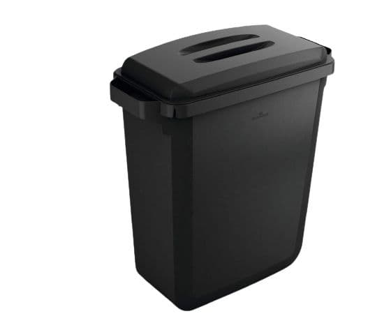 Låg till Eco Durabin 60L avfallsspand, sort