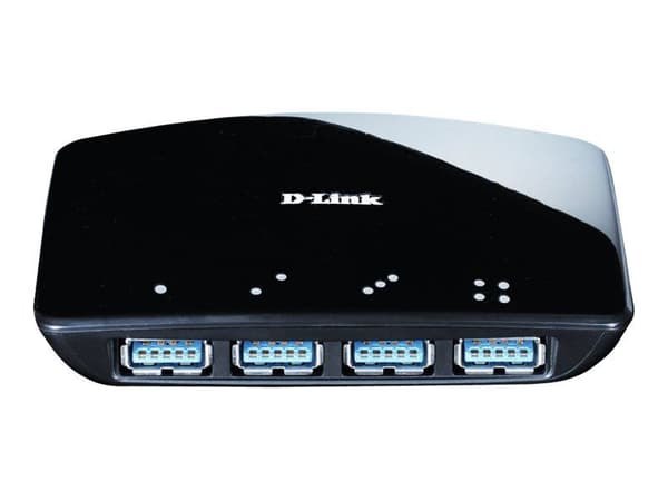 D-Link DUB 1340 - Hub - 4 x SuperSpeed USB 3.0 - stasjonær - for D-Link DUB-1310