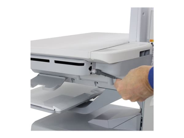 Ergotron StyleView Ethernet Side Cover - Monteringskomponent (sidepanel) - for flatpanelvogn - lysegrå