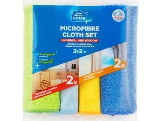 Spontex HSH Scierka Microfibra Cloth Set 2+2 400000007...