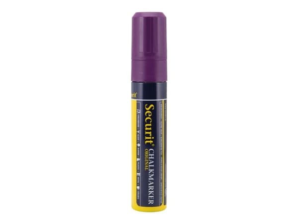 Securit® original kritpennor med blockspets i violett – (6 st.)