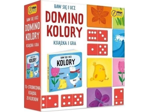 Dominopeli ja -kirja - Värit - Pelaa ja opi!