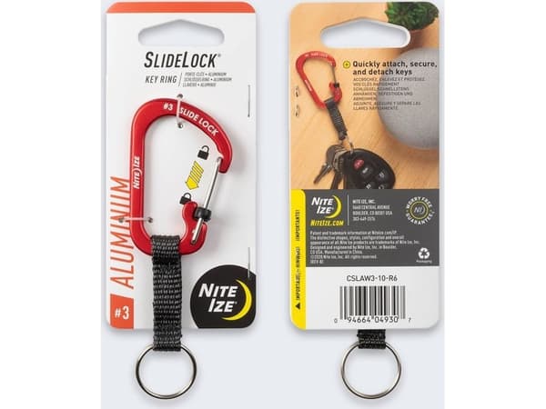 NiteIze Nite Ize Slidelock Key Rød