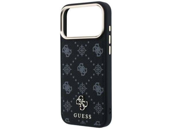 Guess Peony 4G Small Logo MagSafe Case for iPhone 17 Pro Max / 18 Pro Max - Black