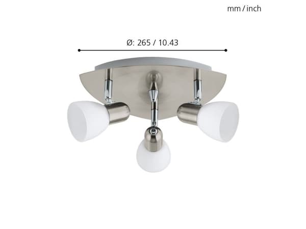 EGLO ENEA RONDEL 3L BS/OPAL
