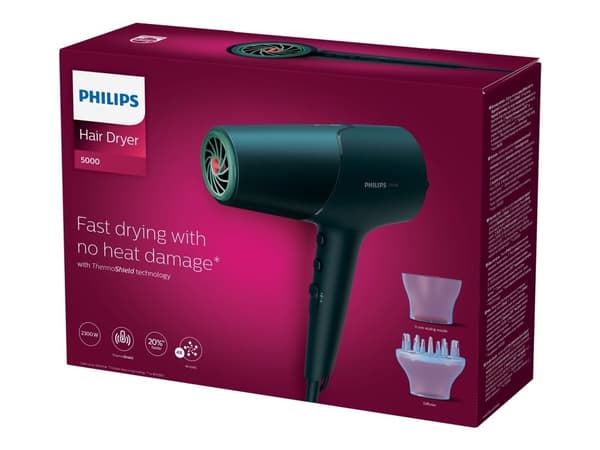 Philips 5000 Series BHD512 - Hårtörrer - teal metallic