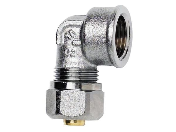 TA PEX vinkel 15 mm x 1/2" muff