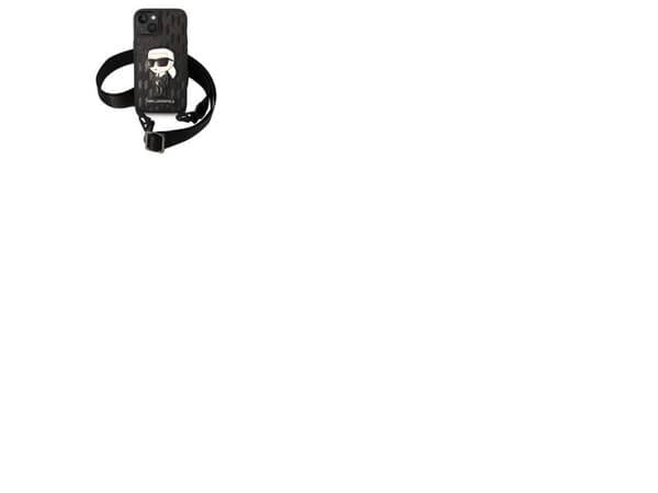 Karl Lagerfeld KLHCP14SSTKMK iPhone 14 6,1" sort/sort hardcase Monogram Ikonik Patch