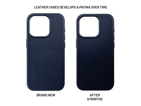 FIXED MagLeather, Mobilskal, Apple, iPhone 15 Pro Max, 17 cm (6.7"), Blå