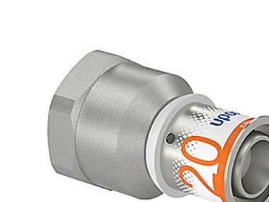 Uponor S-Press PLUS presskoppling muff/muff 20 mm x 34"