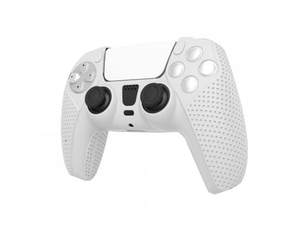 WHITE SHARK CONTROLLER PROTECTOR SILIKONEKESKE FOR PS5-KONTROLLEREN WHITE
