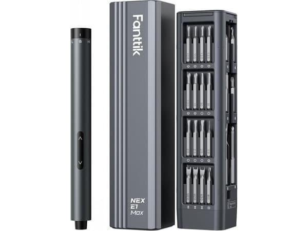 "Fanttik E1 Max 3,7 V sähköinen ruuvimeisselisarja (harmaa)