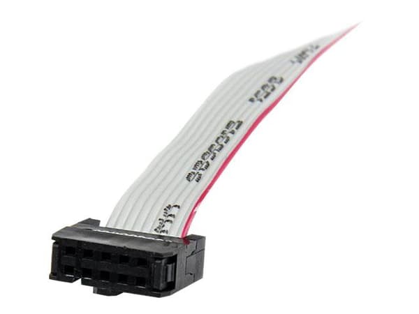 StarTech 1 Port 16in DB9 Serial Port BRacket to 10 Pin Header - Low Profile - low profile DB9 Header - DB9 bRacket (PLATE9M16LP) - Serielt panel - ...