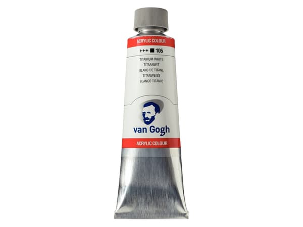 Van Gogh akryylivärituubi Titanium White 105