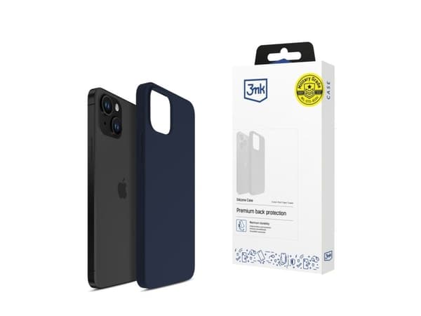 3MK Apple iPhone 15 - 3mk silikonetui mørk navy