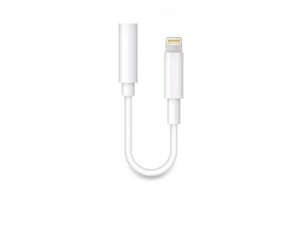 Aligator Lightning till 3,5 mm jackadapter, vit
