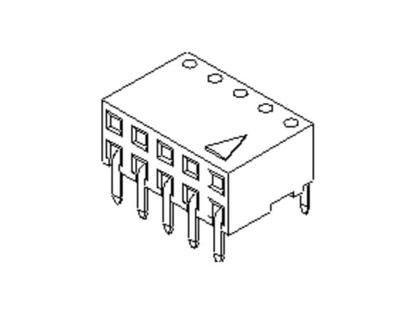 Molex Flush Mount Socket Strip (vakio) 901522310 1 kpl Putki