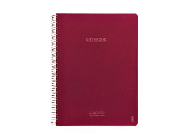 KOZO Notebook A4 Premium Berry - (6 stk.)