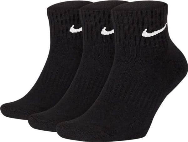 Nike Everyday Cushion ankelsockor 3-pack unisex vit (46–50)