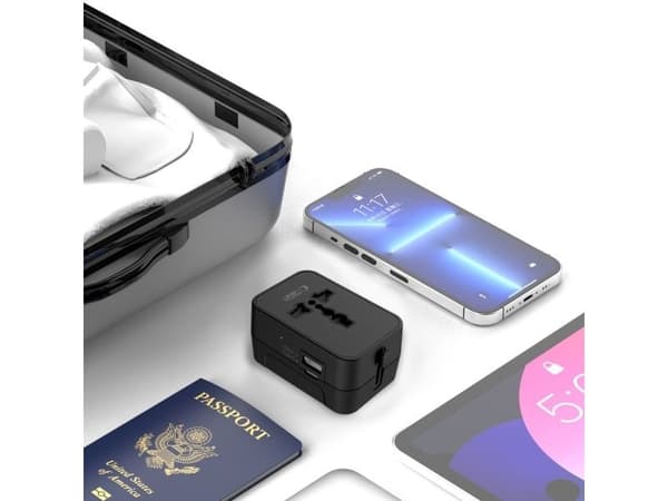 Tech-Protect TA300 reseadapter EU/UK/US/AU svart