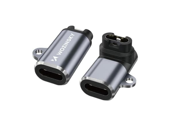 Wozinsky WAYGS1 USB-C-sovitin Garmin-älykellolle - harmaa