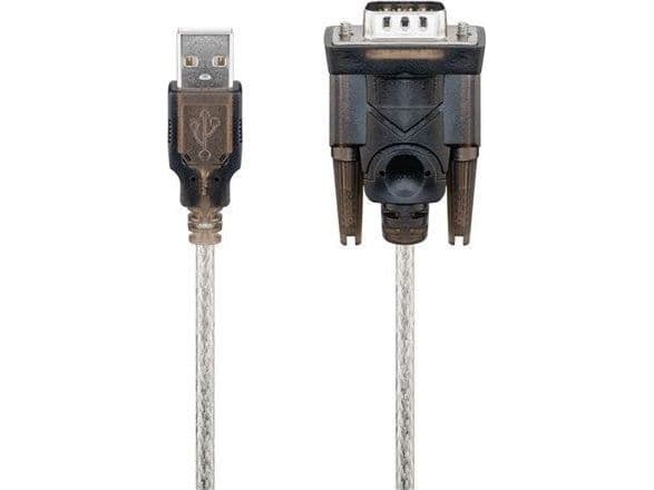 Goobay USB/RS232-omvandlare, Sort, USB Typ-A, DB-9
