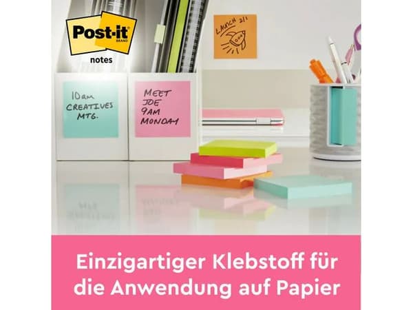 Sticky notes Post-it Beachside BxL 76 x 76 mm blandade förpackning med 6 st