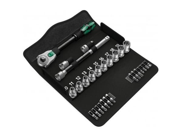 Wera Zyklop 8100 SA 6 - Ratcheting torque wrench with bit and socket set - 28 deler