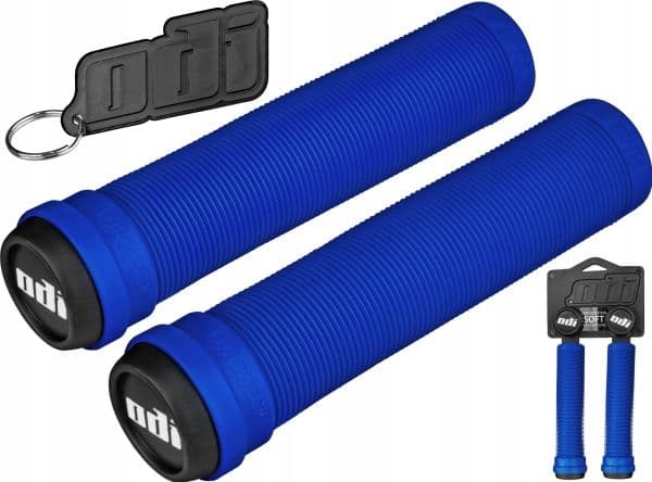 ODI Soft Longneck BMX styreender 143 mm Bright blå